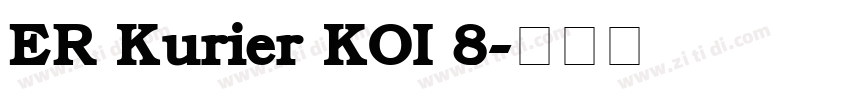 ER Kurier KOI 8字体转换